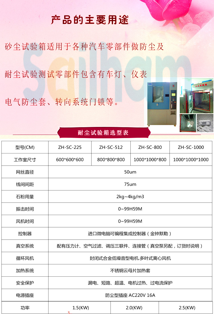 車燈專用粉塵黄瓜视频APP最新下载官网選型表介紹